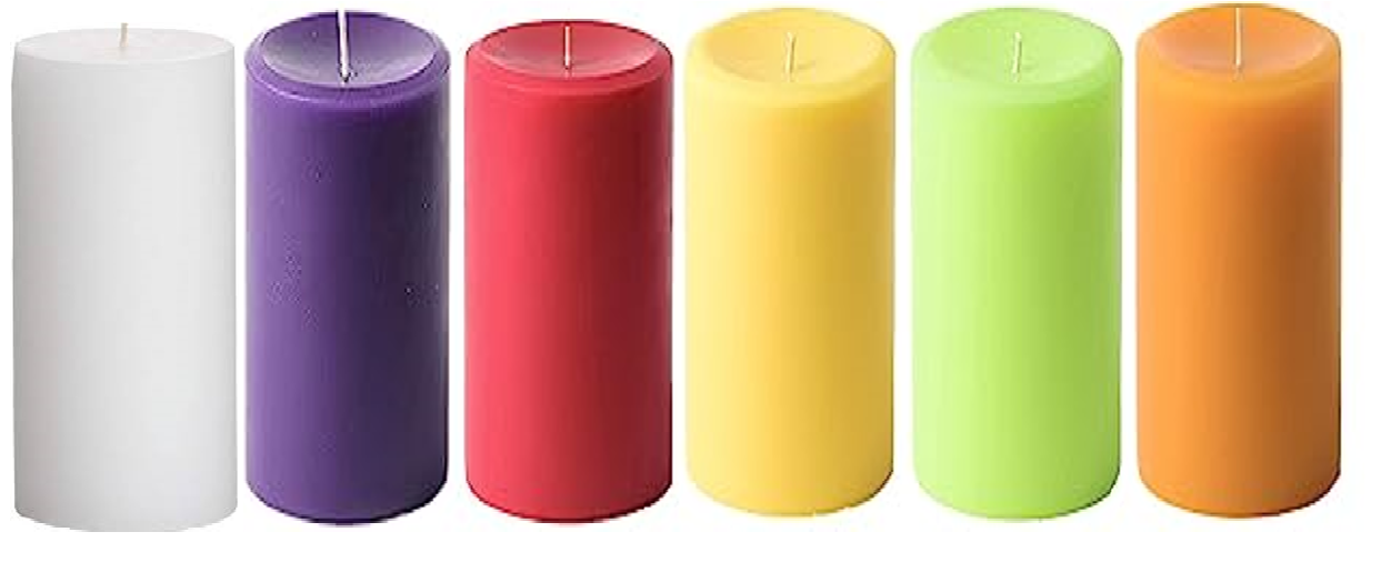 Scented Round Pillar Candle -S9