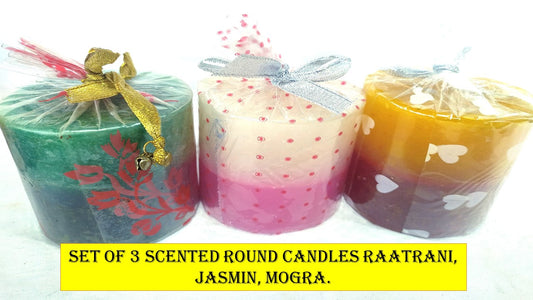 Scented Candle Round Big Set of 1-S7
