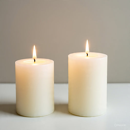 Scented Round Candle Small Set of 2-S5