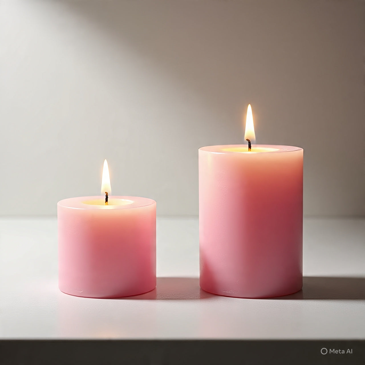 Scented Round Candle Small Set of 2-S5