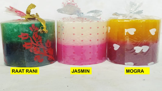 Scented Candle Round Big Set of 1-S7