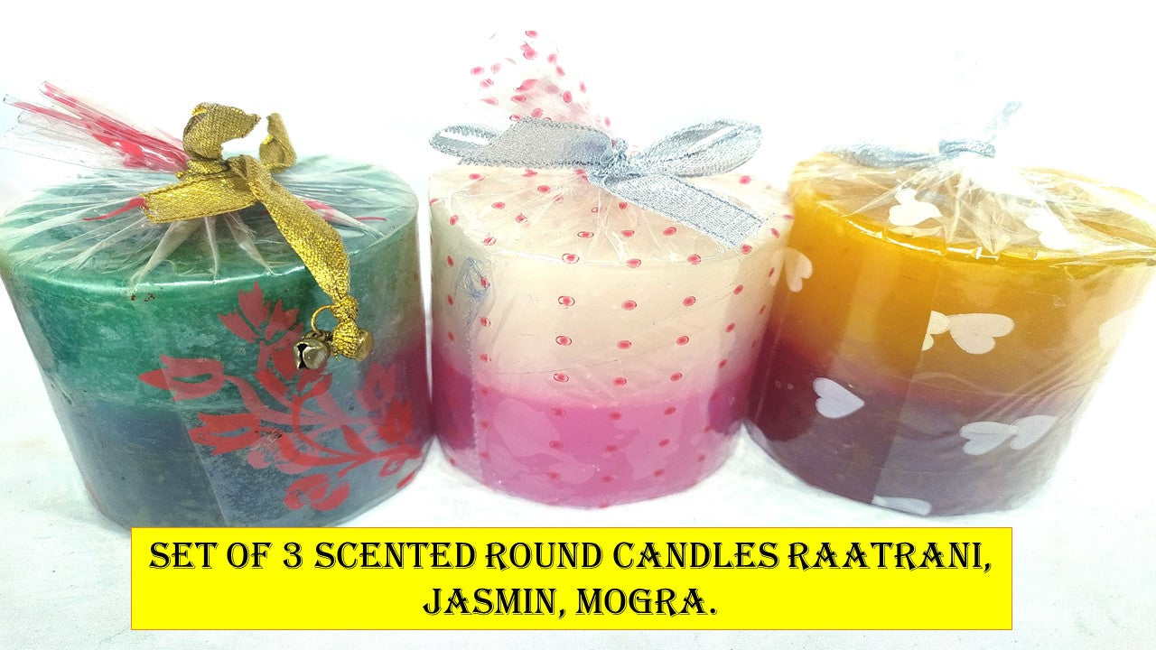 Scented Candle Round Big Set of 1-S7