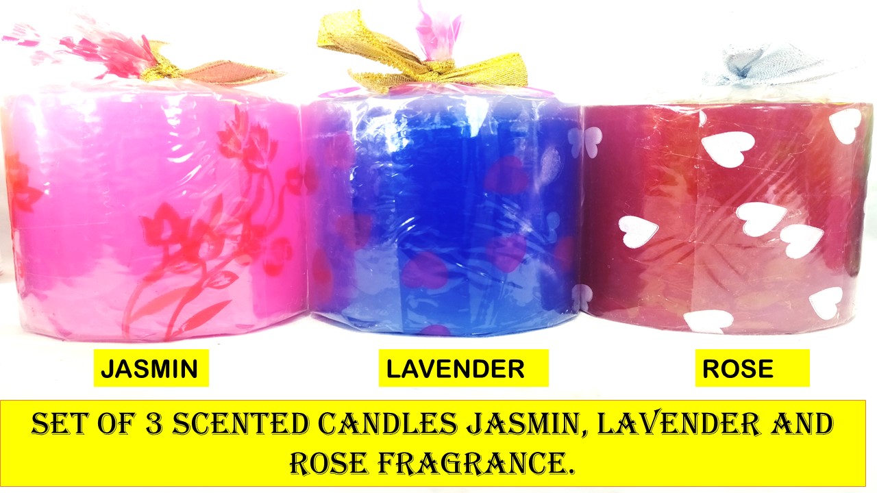 Scented Candle Round Big Set of 1-S7