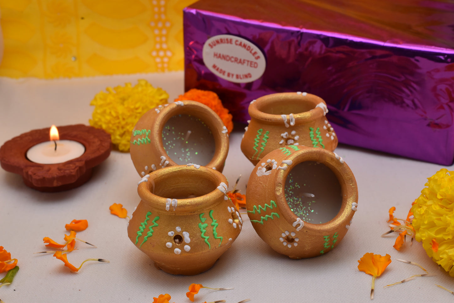 matki Diyas  Set of 4-D6