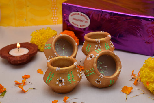 matki Diyas  Set of 4-D6